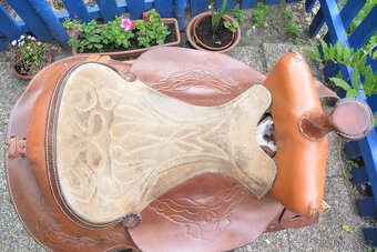 Westernové sedlo - délka posedlí 40 cm - 3