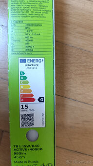 Zářivková trubice Osram T8 G13/15W/55V 4000K - 3