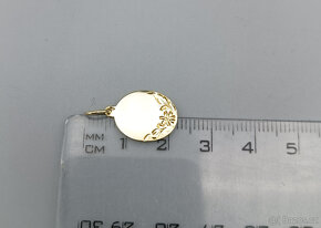 Zlatý přívěsek ovál 1,30g, 14 kt, 585/1000 - 3