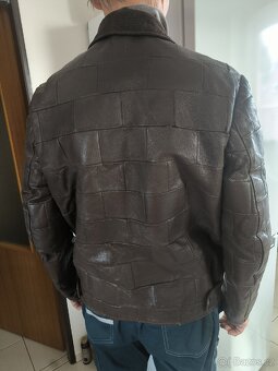 Kožená motorkářská bunda - 3