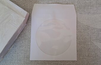 Papírové obaly pro CD/DVD, bílé - 60 ks - 3