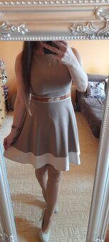 Orsay áčkové mocha krátké šaty - 3