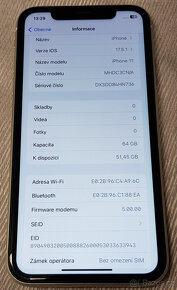 iPhone 11, 64GB, velmi pěkný stav, kondice baterie 100% - 3