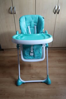 Polohovací jídelní židlička 4BABY – velmi dobrý stav - 3