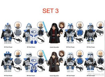 Rôzne figúrky Star Wars 8 (8ks) typ lego - nové - 3