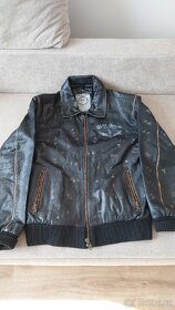 UNCS - kožená bunda, černá, velikost M - 3