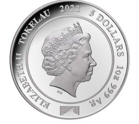 DIANA PRINCEZNÁ Z WALESU 1 Oz strieborná minca 2022 - 3