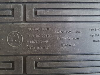 Gumový koberec - originál Škoda Yeti - 3