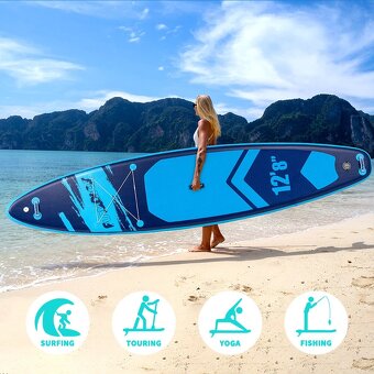 Paddleboard 🌊 Adventure Blue 💙, Big Board 385x85x15, 230kg - 3
