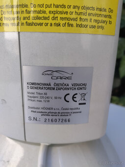 Ionic-CARE Triton X6 ; Čistička vzuchu - 3