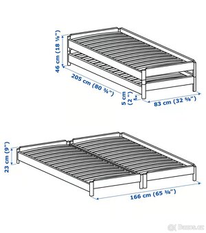 2x posteľ 80x200 - 3