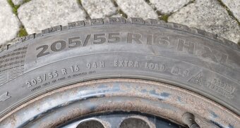 Sada zimních kol 205/55 R16 H XL na plechových discích - 3
