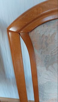 Židle jídelní masivní 4 ks - pěkný stav - 3