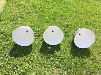 Lampa závěsná velká 3kusy,průměr 45cm,výška 40cm,tm.šedá - 3