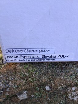 Myslivecký motiv,6ks skleniček - 3