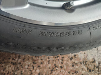 Alu kola originál BMW M 18 5x112, zimní pneu. - 3
