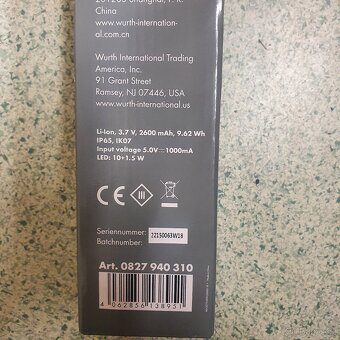 Led pracovni lampa Wurth - 3