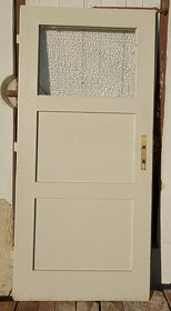 Prvorepublikové dveře, dřevěné, bukové - 3