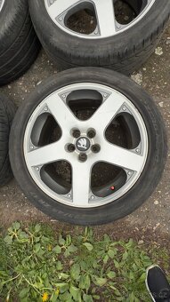 Alu kola 5x100 R17 Santa Monica originál + letní pneu - 3