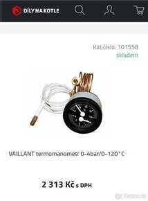 VAILLANT termomanometr nový - 3