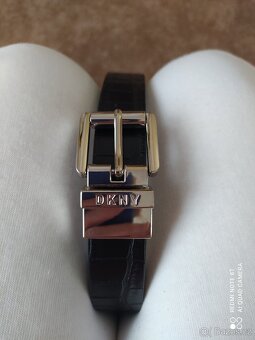 NOVÝ KOŽENÝ PÁSEK, zn. DKNY - 3