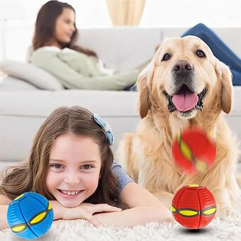Červená, Hračka frisbee pro psy-Nová - 3