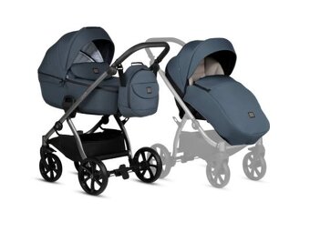 Pekný kočárek+korbička+autosedačka Isofix - 3