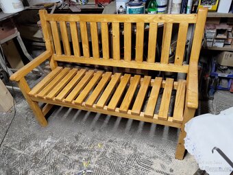 Dřevěná lavice - 3