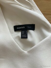 Bílé pouzdrové šaty Mango suit vel. M - 3