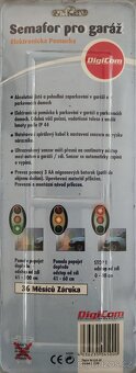 Semafor do garáže s čidlem/senzorem na parkování - 3
