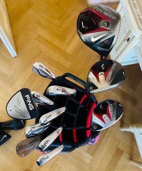 GOLFOVÝ SET TITLEIST AP3 ŽELEZA WEDGE NIKE PUTTER PING DŘEVA - 3