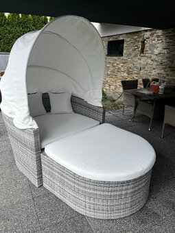 Luxusní zahradní postel / křeslo s polstarkami - 3