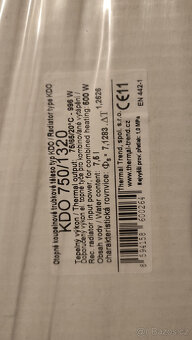 Nové - Koupelnový radiátor KDO 750/1320 - 3