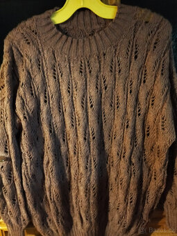 dám.+pá ručně pletené svetry,  vlna na plet.předložka,čepice - 3