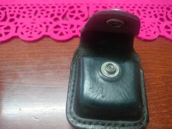 Zippo kapsička na opasek na zippo zapalovač černá kožená - 3