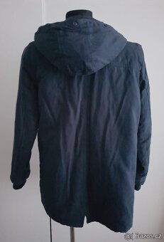 Chlapecká bunda-parka- modrá vel.152 - 3