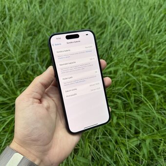 ZÁNOVNÍ APPLE IPHONE 15 128GB-ČERNÝ 100% BATERIE,ZÁRUKA - 3