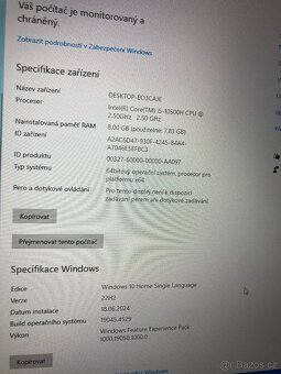 Notebook MSI THIN GF75 | i5-10500H | 16GB RAM | SSD - herní - 3