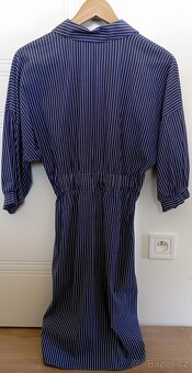 Šaty ZARA XS – téměř nové – modré s proužky – 449 Kč - 3