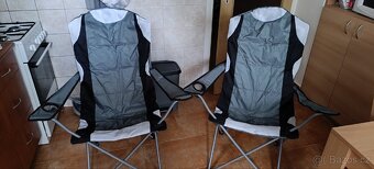Malatec 2300 Zahradní a kempingová židle polstrovaná šedá - 3