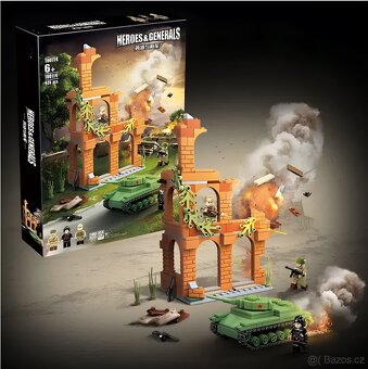 Rôzne sety vojakov 5 + doplnky - typ lego - nové - 3