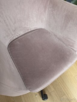 Kancelárska židle stolička růžová - 3