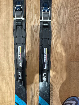 Dětské běžky 140cm, hůlky 110cm, běžkové boty vel. 36 EU - 3