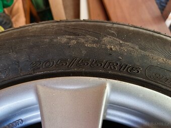 Litá kola+pneu 5x120 205/55/16 - 3