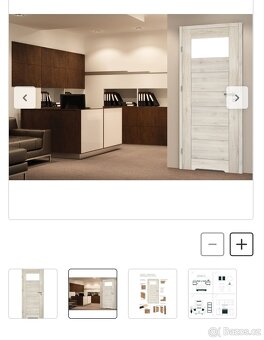 Dveře 80cm koupelna s obložkami - 3