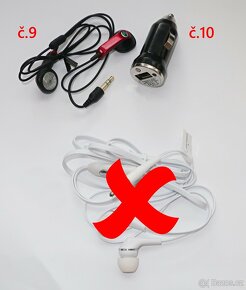 "Šuplíkové" síťové, USB, auto nabíječky a sluchátka vše OK - 3