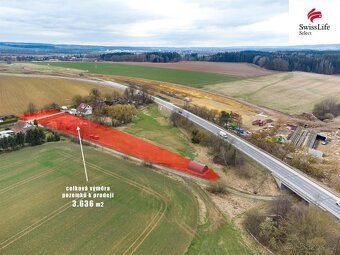 Prodej stavebního pozemku 3636 m2, Opatovec - 3
