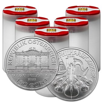 Mince Wiener Philharmoniker - 1 Oz, stříbrná - 3