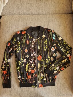 Dámská květinová bunda bomber zn. Amisu, vel. XS - 3