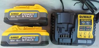 Baterie DeWalt 5Ah 1,7Ah 18V Power Stack a nabíječka DCB1104 - 3